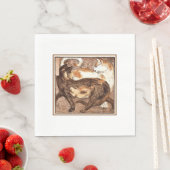 2匹の猫(Franz Marc) スタンダードランチョンナプキン (インサイチュ)
