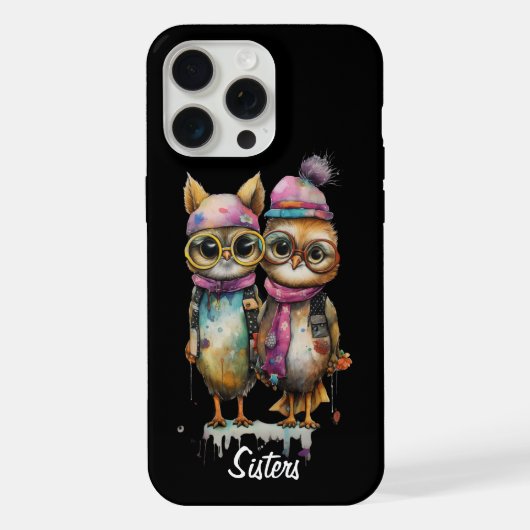 2匹の猫 iPhoneケース (裏面)