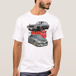 2匹の生成- GTRスカイライン Tシャツ
