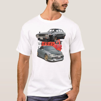 2匹の生成- GTRスカイライン Tシャツ
