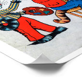 2匹の画家の猫、ルイ・ワイン ポスター (角)