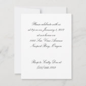 2匹の紙吹雪投げ猫パーティー 招待状 (裏面)