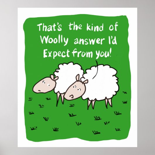 2匹の羊が畑で喋る ポスター (正面)