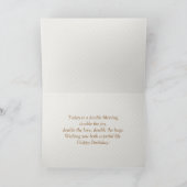 2匹の赤いバラの対のバースデー・カード カード (内部)