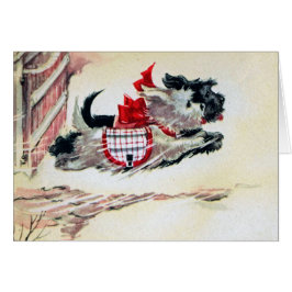 2匹の連続したスコッチテリア