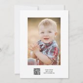 2匹の野生の2歳の誕生日サファリ動物かわいい写真 招待状 (裏面)