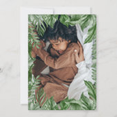 2匹の野生動物サファリ2匹の誕生日の写真 招待状 (裏面)