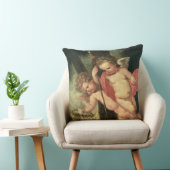 2匹の飛んでいるな天使、保有物イバラの冠 クッション (椅子)