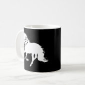 2匹の馬 Tシャツ、ウマ好きTシャツ、女の子 馬 コーヒーマグカップ (正面左)