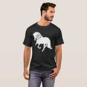 2匹の馬 Tシャツ、ウマ好きTシャツ、女の子 馬 Tシャツ (正面フル)