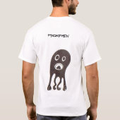2匹の魚およびタコ Tシャツ (裏面)
