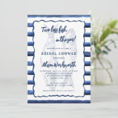 2匹の魚が海のブライダルシャワー 招待状 (スタンド正面)