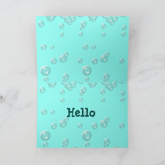 2匹の魚と「正当な理由」の挨拶カーおもしろいド カード (内部)