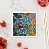 2匹の魚のナプキン スタンダードカクテルナプキン (インサイチュ)