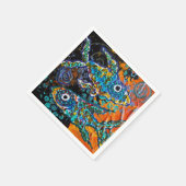 2匹の魚のナプキン スタンダードカクテルナプキン (角)