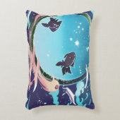 2匹の魚 アクセントクッション (正面(垂直))