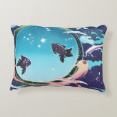 2匹の魚 アクセントクッション (裏面)