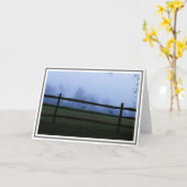 2匹の鹿と一緒に暮らす田園地帯 カード (黄色い花)