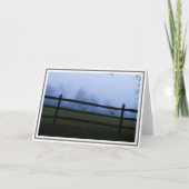 2匹の鹿と一緒に暮らす田園地帯 カード (正面)