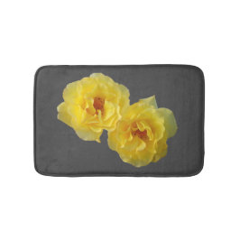 2匹の黄色バラ バスマット