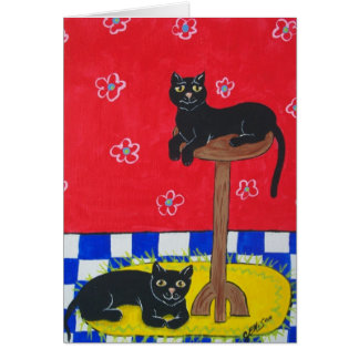 2匹の黒猫