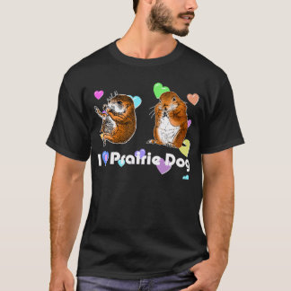 2匹のpreirie犬 tシャツ