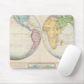 2半球気候図 マウスパッド (マウス)