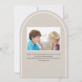 2卒業者ダブル卒業アーチ 招待状 (裏面)