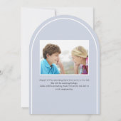 2卒業者ダブル卒業アーチ 招待状 (裏面)