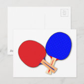 2卓球こうもり ポストカード (正面/裏面)