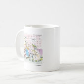 2古いヒッピーと平和のサインおもしろいギフトティースマグカップ コーヒーマグカップ (正面左)