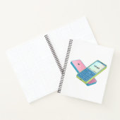 2台のカラフル携帯電話 ノートブック (内部)