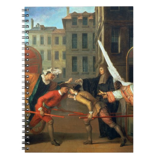 2台のコーチは喜劇に、場面「付け加えました ノートブック (正面)