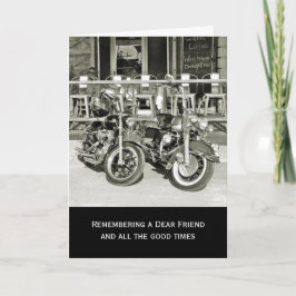 2台のヴィンテージバイクの共感表 カード