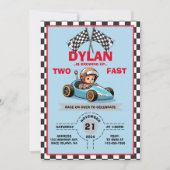 2台の速いかわいい招待状 招待状 (正面)