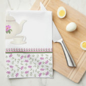 2台所タオルのための茶 キッチンタオル (四つ折り)