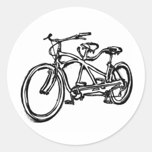 2台(アンティークシュウィンタンデム)自転車に対応した自転車 ラウンドシール (正面)