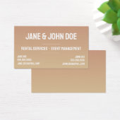 2名はっきりしたモダン付きグラデーション名刺 (デスク)