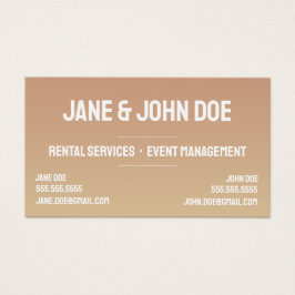 2名はっきりしたモダン付きグラデーション名刺