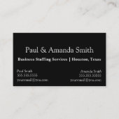 2名シンプル付きミニマリスト名刺 名刺 (正面)