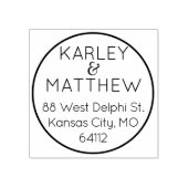 2名モダンのアカスタムドレス・スタンプ ラバースタンプ (インプリント)