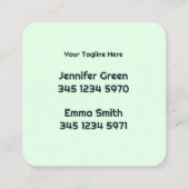 2名掃除機の名刺 スクエア名刺 (裏面)