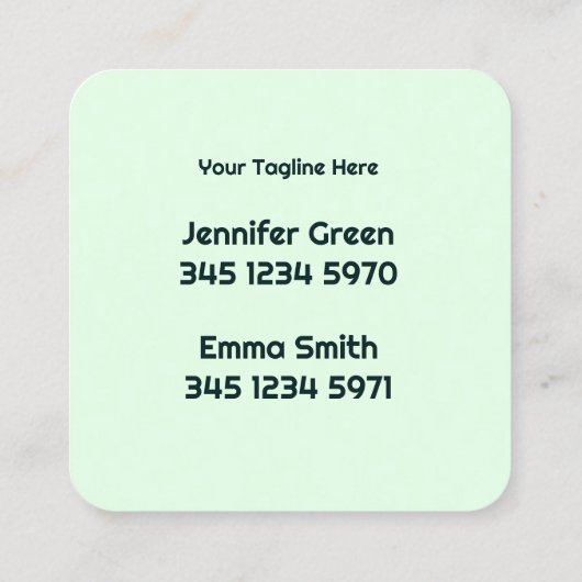 2名掃除機の名刺 スクエア名刺 (裏面)
