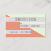 2名札 |幾何モダン色ブロック 名刺 (正面)