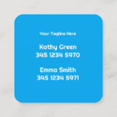 2名様クリーニング名刺 スクエア名刺 (裏面)