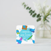 2名様クリーニング名刺 スクエア名刺 (スタンド正面)