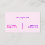 2名Brows Lashes Tech コーリングカード (裏面)