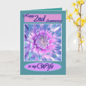 2周年おめでとう カード (黄色い花)