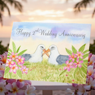 2周年の結婚記念日おめでとう レイサンハブロウ カード