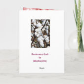 2周年結婚記念カード - 綿 カード (裏面)